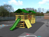 Illustration of play equipment in photograph