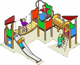 Simple illustration of play equipment